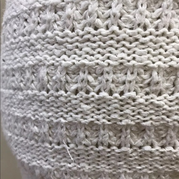 Abercrombie Kids Tank Sweater Dress Chunky Knit Off White Size 13/ 14 - Picture 9 of 13